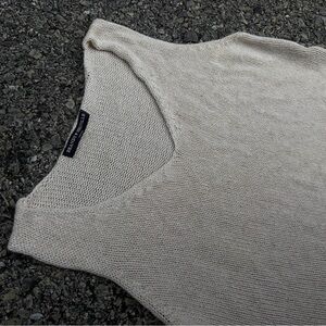Brandy Melville Cream Knit Sleeveless Top